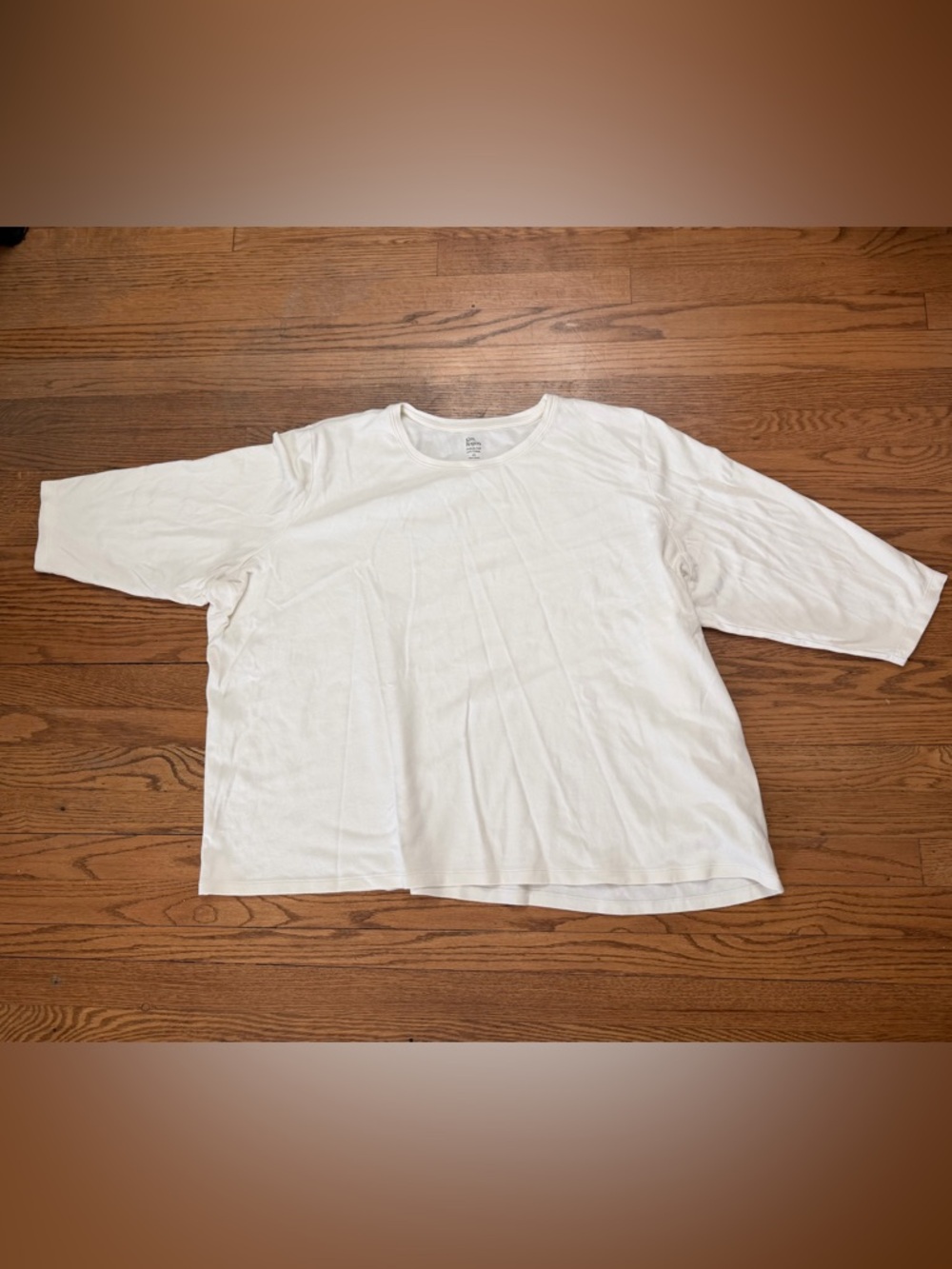 Kim Rogers Perfectly Soft White Tee 4X 100% Cotton Plus Size Casual Top